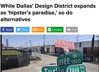 The Dallas Morning News Features Design District's Levee Street